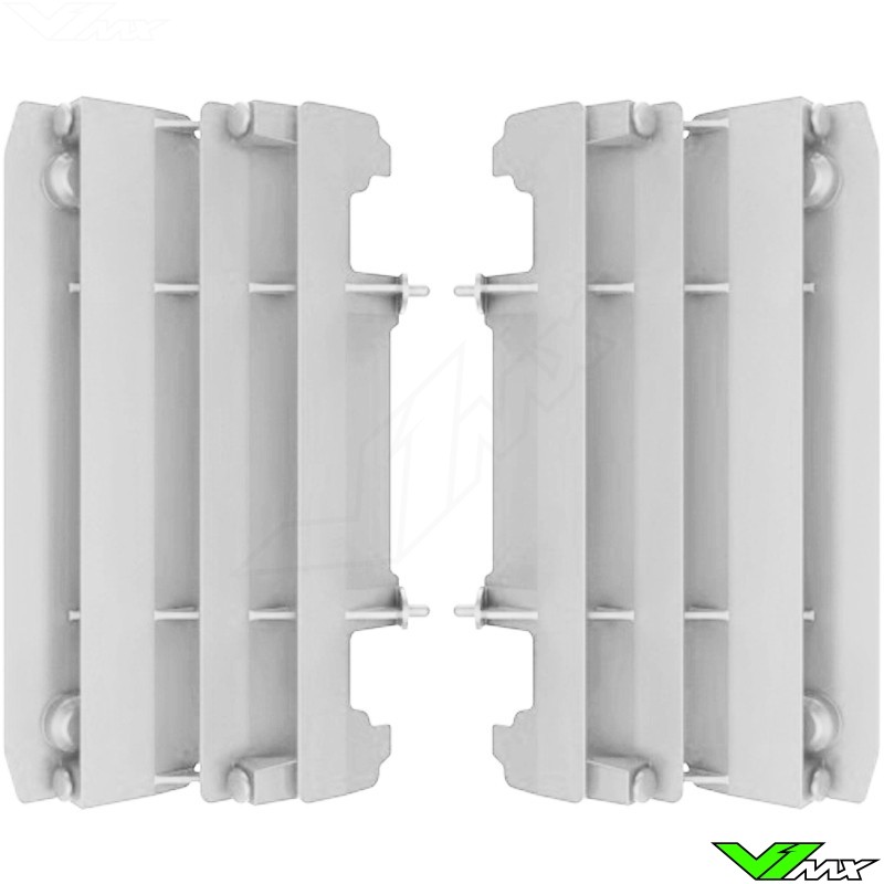 Radiator louvers White Polisport - Yamaha YZ125 YZ250