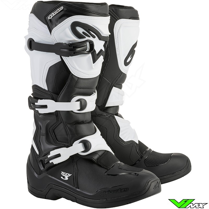Alpinestars Tech 3 Motocross Boots Black / White