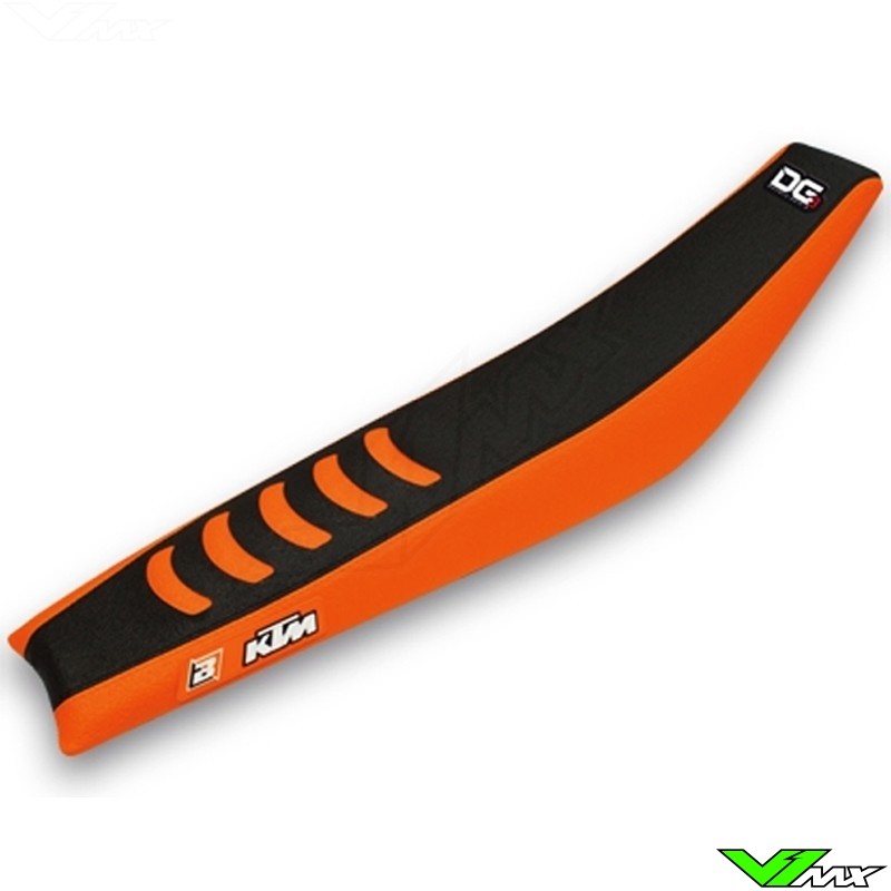 Seat cover Blackbird Double grip 3 black/orange - KTM 85SX