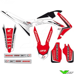 Stickerset Blackbird Linear Graphics - Honda CRF250R CRF450R