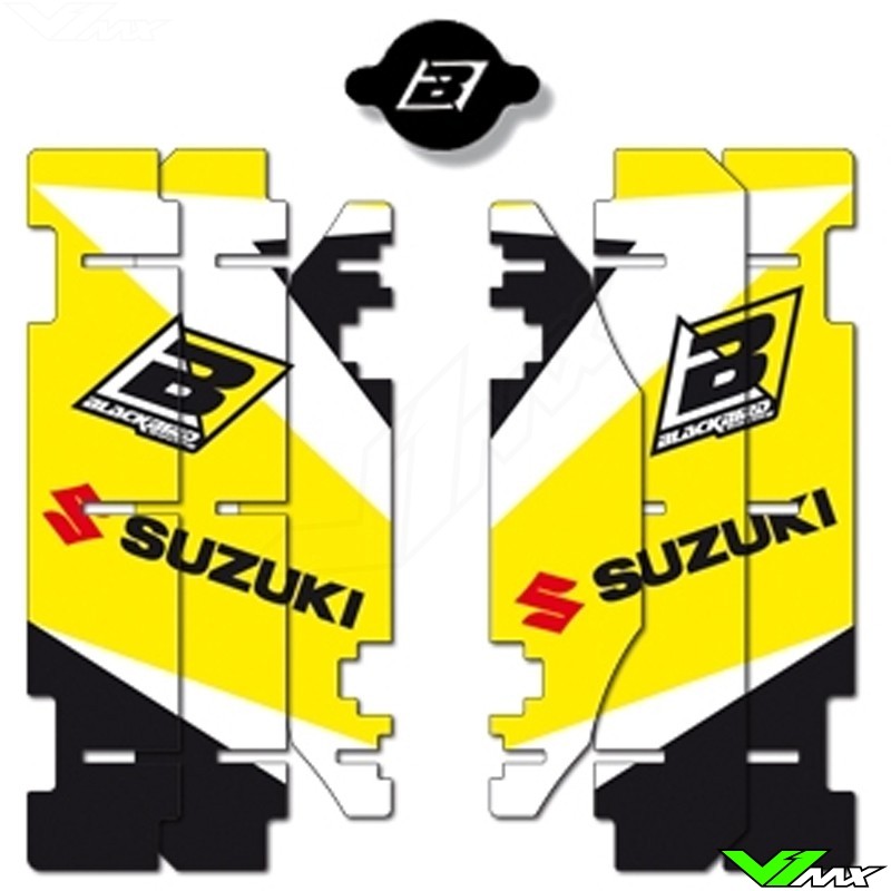 Radiator Louver decals Blackbird - Suzuki RM125 RM250