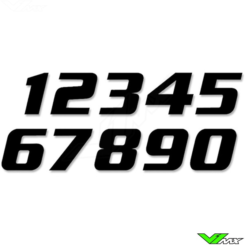 Racenummers Zwart 200x250mm SX