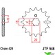 Front sprocket steel JT Sprockets (420) - Kawasaki Suzuki Yamaha