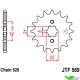 Front sprocket steel JT Sprockets (520) - Kawasaki KX250 KX500 KDX200 KDX220 KDX250 Yamaha YZ250 YZ490 WR250 WR500