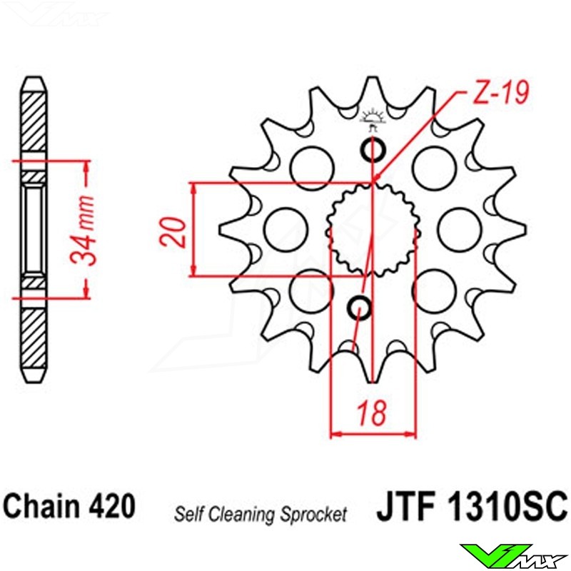 Jt Sprockets Chart