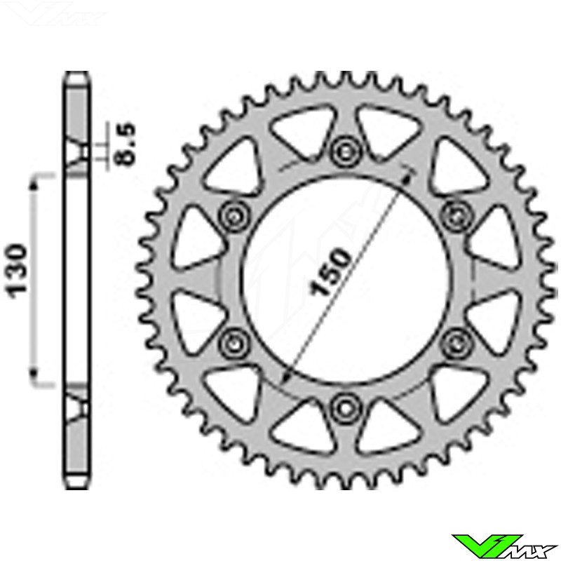 Yamaha 1999-07 YZ250 1999-01 WR400 F 15 Tooth Front and 48 Tooth Rear Sprocket 