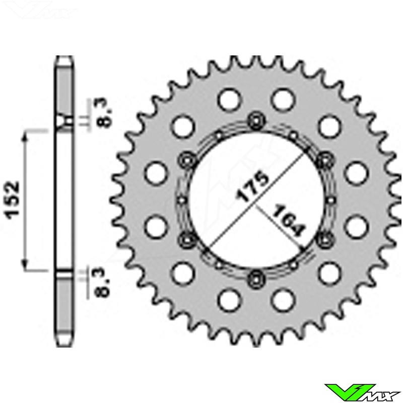 YZ 125 New 1987-04 Front Sprocket 16T 2T 520 