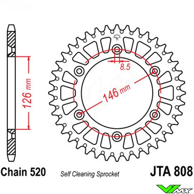JT 520 O-Ring Chain 14-49 T Sprocket Kit 70-6392 For Suzuki RM125 RMZ250 
