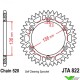 Achtertandwiel aluminium JT sprockets (520) - Husqvarna GasGas Beta