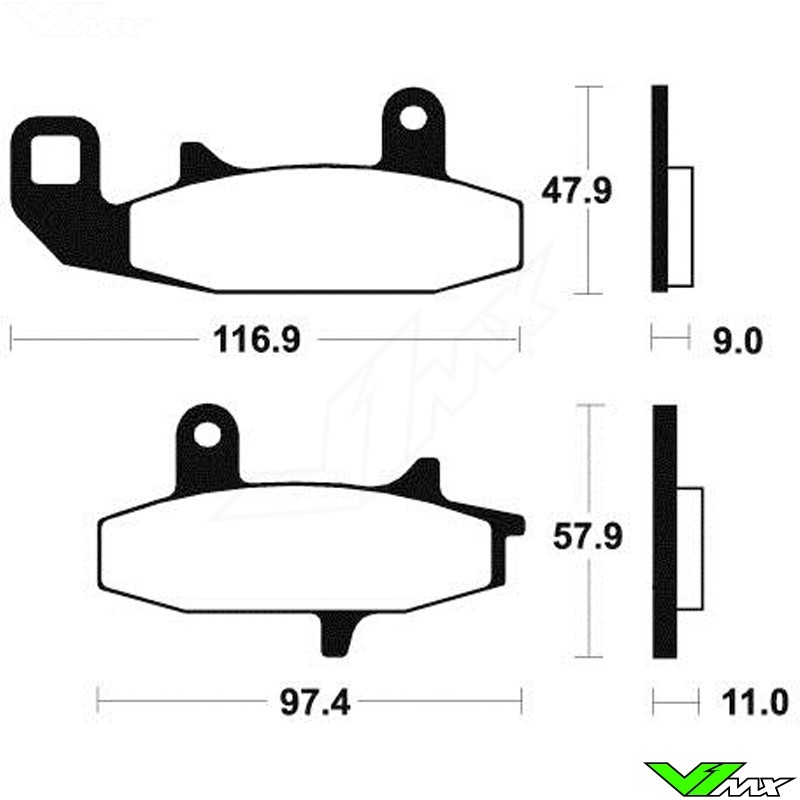 dr650 brake pads