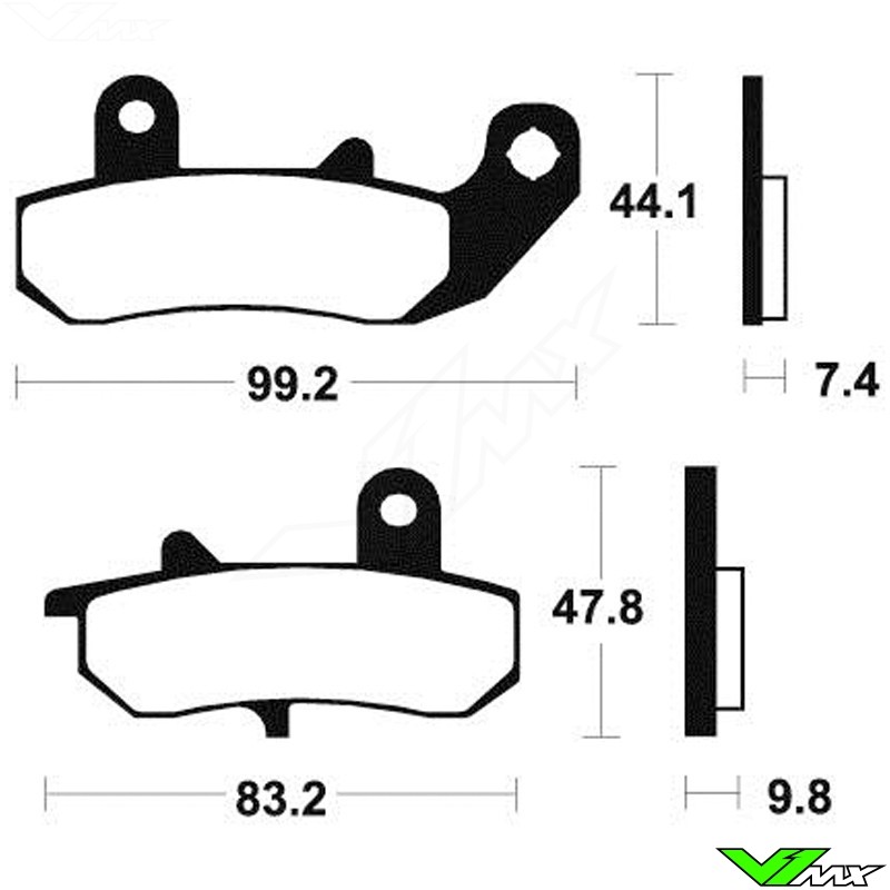 dr650 brake pads