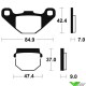 Brake pads Front/Rear Tecnium - Kawasaki KX80 Suzuki RM80