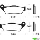 Brake pads Front Tecnium (Race) - KTM Husqvarna TM GasGas Husaberg