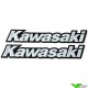 Kawasaki Legpatch wit (2 stuks)