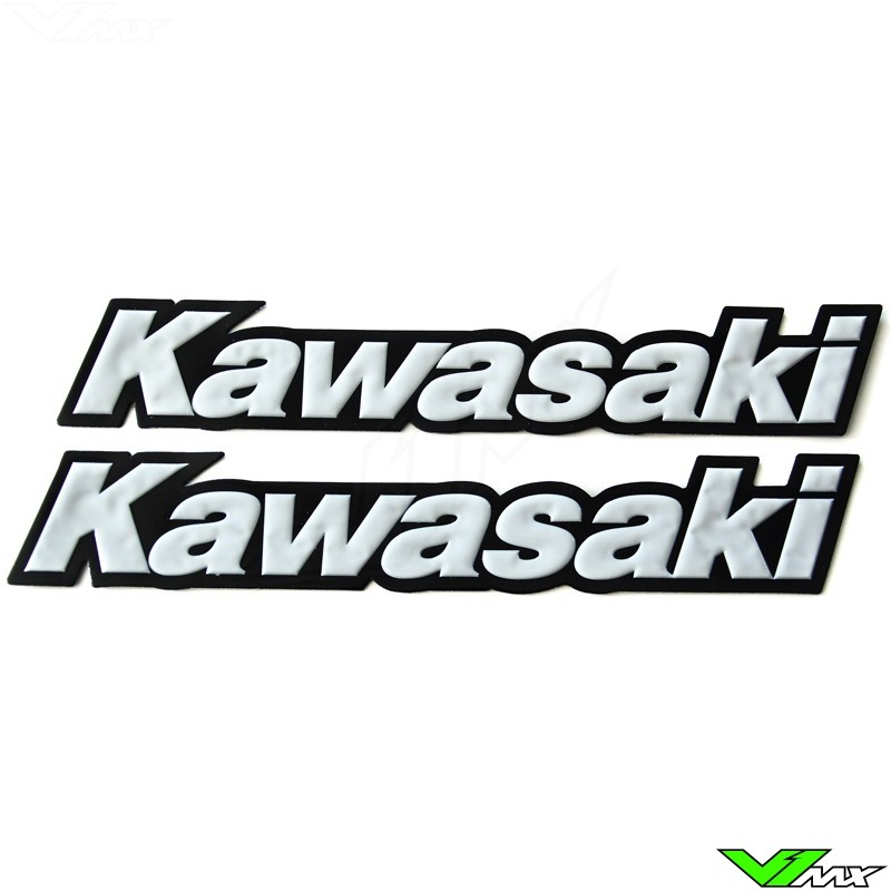 Kawasaki Legpatch white (2 pcs)