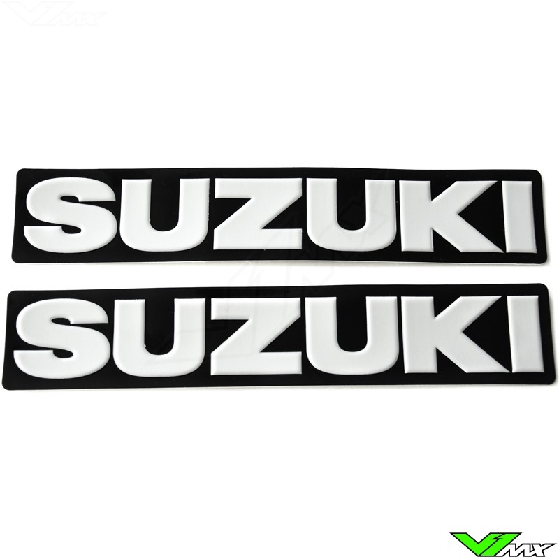 Suzuki Legpatch wit (2 stuks)