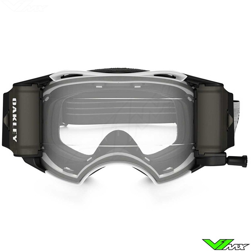 Oakley Airbrake White with Roll-off system