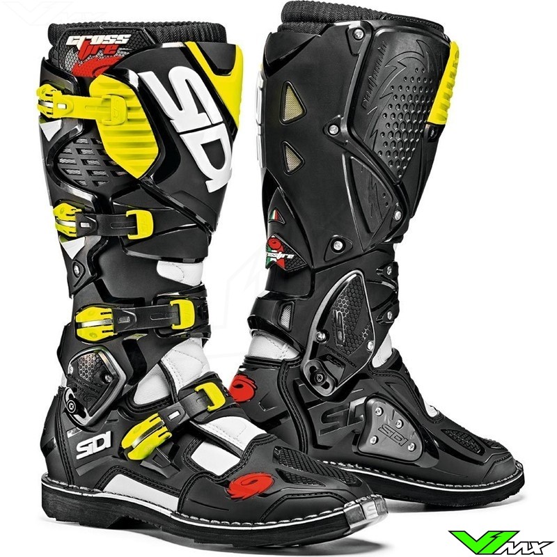 Sidi Crossfire 3 Motocross Boots Black Yellow