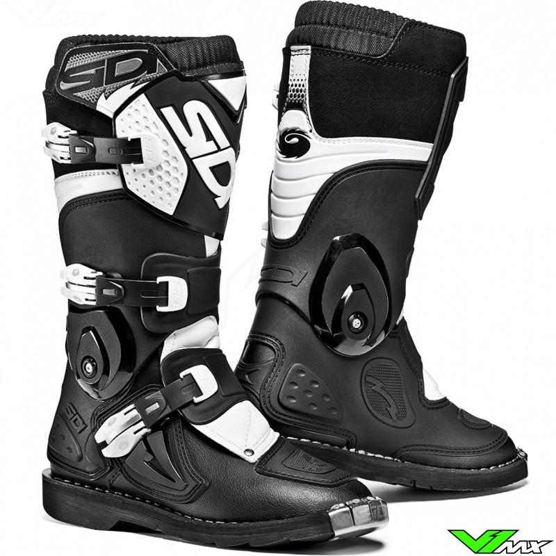 Sidi Flame Kids Motocross Boots Black White