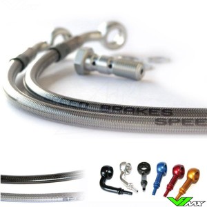 Speedbrakes Front Brake Line Stainless Steel - Suzuki RM80