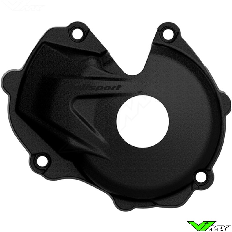 Polisport Ignition Cover Protector Black - Kawasaki KXF450