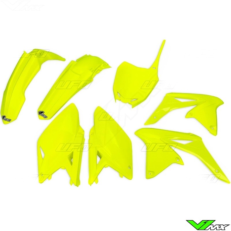UFO Plastic Kit Fluo Yellow - Suzuki RMZ250