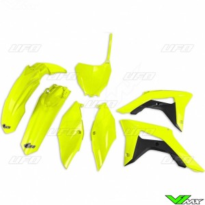 UFO Plastic Kit Fluo Yellow - Honda CRF250R CRF450R
