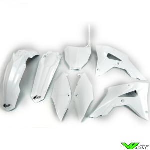 UFO Plastic Kit White - Honda CRF250RX CRF450RX