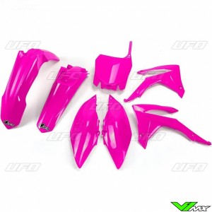 UFO Plastic Kit Fluo Pink - Honda CRF250R CRF450R