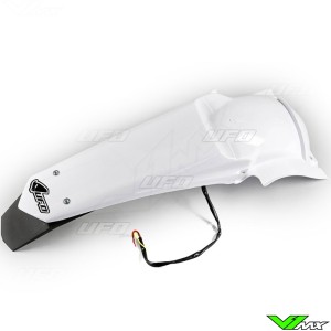 UFO Rear Fender White with LED light - Yamaha WR250F WR450F