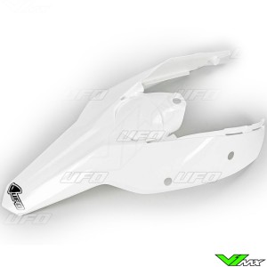 UFO Rear Fender / Side Number Plate White - KTM 125SX 144SX 150SX 250SX 250SX-F 450SX-F