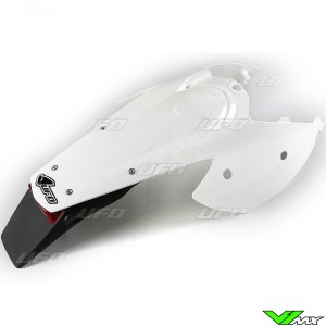 UFO Rear Fender / Side Number Plate White with light - KTM 125EXC 250EXC 300EXC 450EXC 250EXC-F