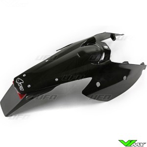 UFO Achterspatbord / Zijnummerplaten Zwart met verlichting - KTM 125EXC 250EXC 250EXC-F 300EXC 450EXC