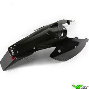 UFO Rear Fender / Side Number Plate Black with light - KTM 125EXC 250EXC 300EXC 450EXC 250EXC-F