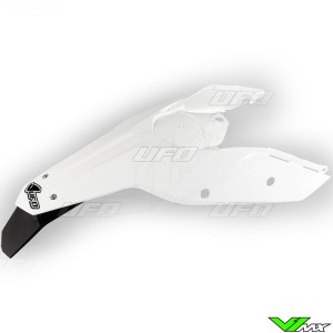 UFO Rear Fender / Side Number Plate White - KTM 125EXC 200EXC 250EXC 300EXC 450EXC 530EXC 250EXC-F