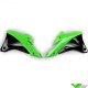 UFO Radiator Shrouds Green Black - Kawasaki KX85