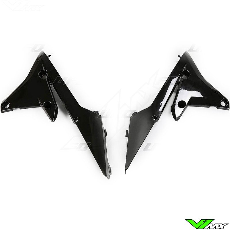 UFO Radiator Shrouds Black - Yamaha WR250F WR450F YZF250 YZF450