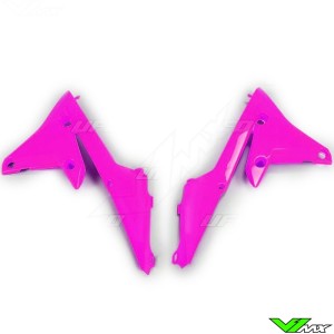 UFO Radiateurkappen Fluo Roze - Yamaha WR250F WR450F YZF250 YZF450