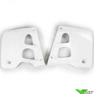 UFO Radiator Shrouds White - Honda CR125 CR250