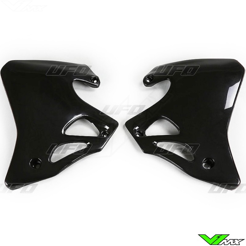 UFO Radiator Shrouds Black - Honda CR125 CR250