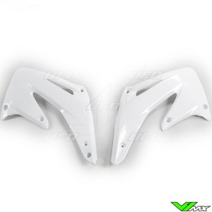 UFO Radiator Shrouds White - Honda CRF450R