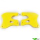 UFO Radiator Shrouds Yellow - Suzuki RM125 RM250