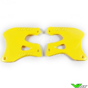 UFO Radiator Shrouds Yellow - Suzuki RM125 RM250