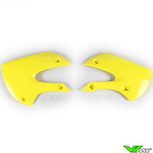 UFO Radiator Shrouds Yellow - Suzuki RM65