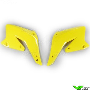 UFO Radiator Shrouds Yellow - Suzuki RMZ250