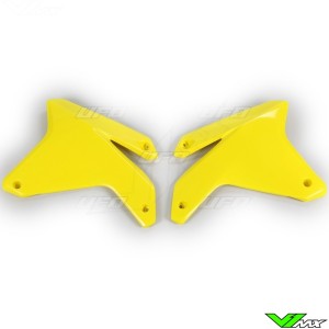 UFO Radiator Shrouds Yellow - Suzuki RMZ450