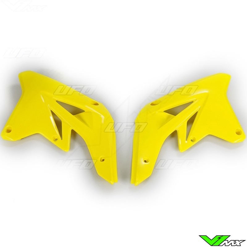 UFO Radiator Shrouds Yellow - Suzuki RMZ250