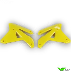 UFO Radiator Shrouds Yellow - Suzuki RMZ450