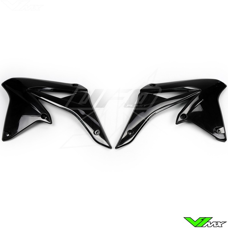 UFO Radiator Shrouds Black - Suzuki RMZ250