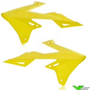 UFO Radiator Shrouds Yellow - Suzuki RMZ250 RMZ450